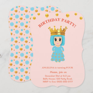 Convite Personalizado de Aniversário de Menina Fof