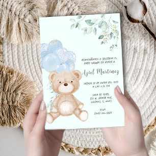 Convite Personalizado de Baby Shower para Menino