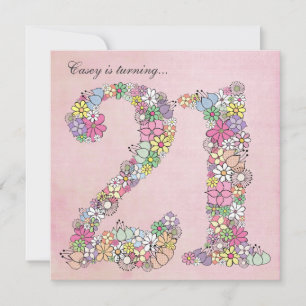Convite Personalizado De Bloom De Primavera de ani