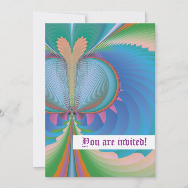 Convite Personalizado De Borboleta (Frente)