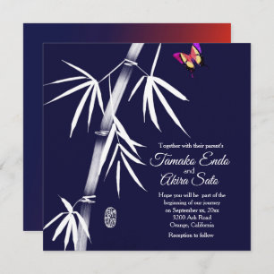 Convite Personalizado De Casamento Bamboo