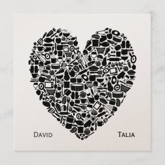 Convite Personalizado De Casamento De Coração De C