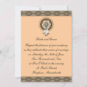 Convite Personalizado De Casamento De Dreamcatcher
