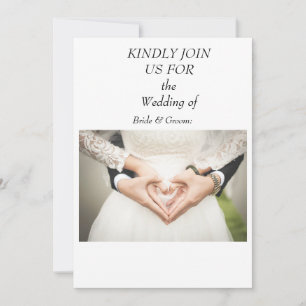 Convite Personalizado De Casamento De Script De Fo