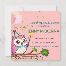 Convite Personalizado de Chá de Bebê, Design de Co