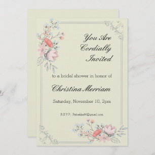 Convite Personalizado de Chá de panela de Quadro F