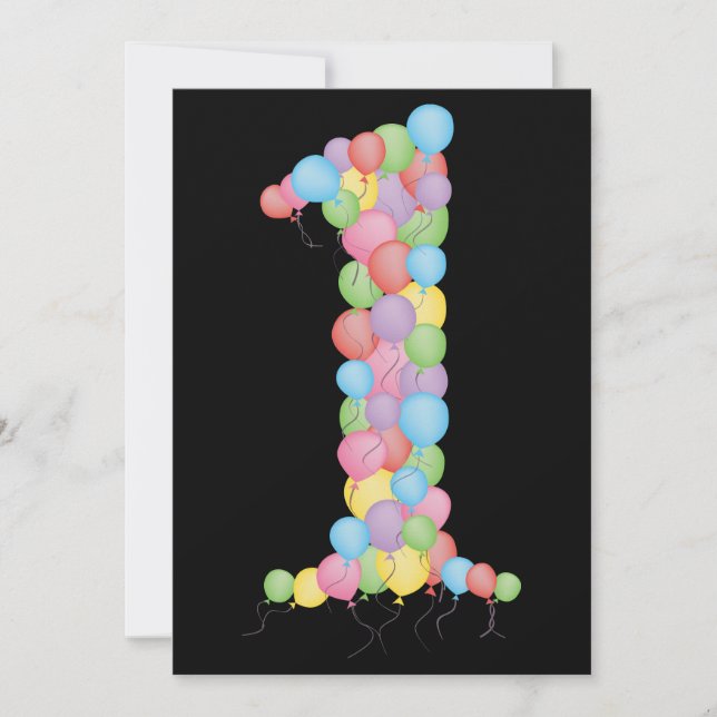 Convite Personalizado De Festa De Bebê primeiro an (Frente)