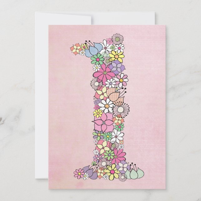 Convite Personalizado De Festa De Bebê primeiro an (Frente)