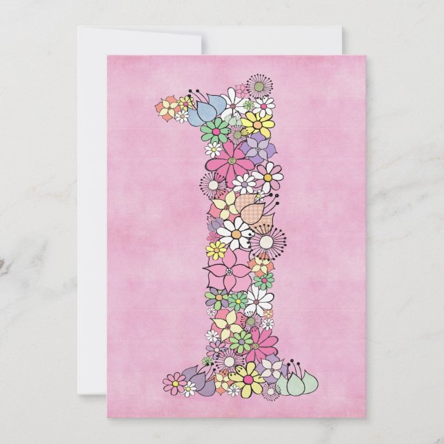 Convite Personalizado De Festa De Bebê primeiro an (Frente)