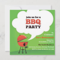 Convite Personalizado de Festa de CHURRASCO na Cas