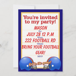 Convite Personalizado de Festa de Futebol