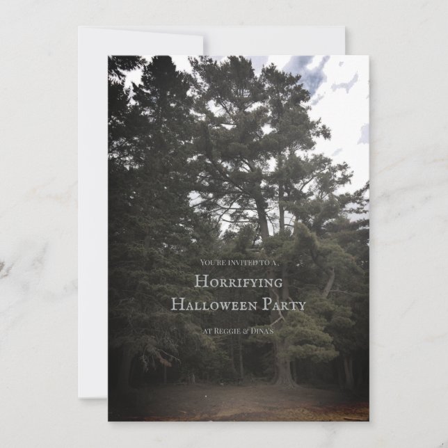 convite personalizado de festa de Halloween retrô (Frente)