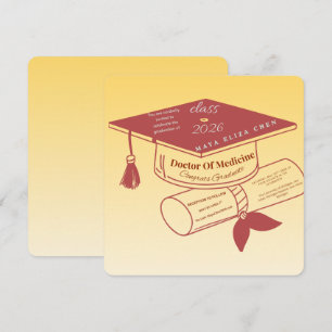 Convite Personalizado de Formatura de Medicina da 