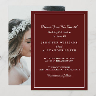 Convite Personalizado De Foto Elegante