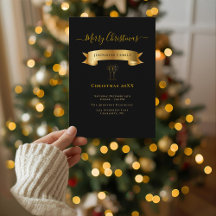 Convite Personalizado de Natal Elegante e Alegre
