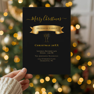 Convite Personalizado de Natal Elegante e Alegre