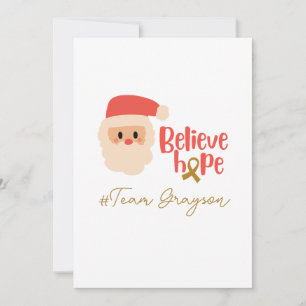 Convite personalizado de Natal para cancer de infâ