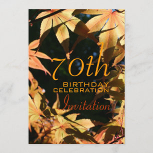 Convite Personalizado de outono de Celebração de