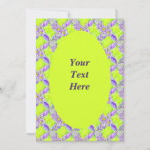 Convite personalizado de padrão Art Nouveau Weave