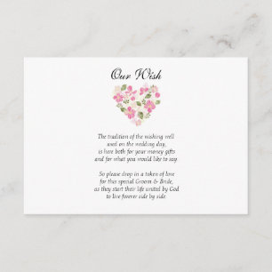 Convite Personalizado de Poço de Desejos de Coraçã