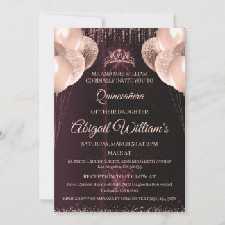Convite Personalizado de Quinceañera | Mis Quince 