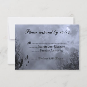 Convite Personalizado de Resposta RSVP Azul Céu As