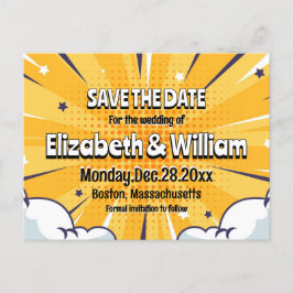 Convite personalizado de salvar a data em estilo d