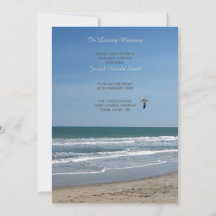 Convite Personalizado de Serviço Memorial - Tema P