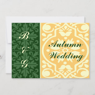 Convite Personalizado de Tan Verde do Casamento ou