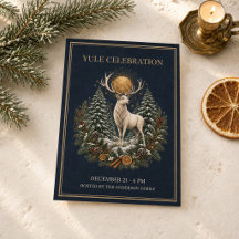 Convite Personalizado de Yule para o Solstício de