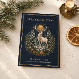 Convite Personalizado de Yule para o Solstício de