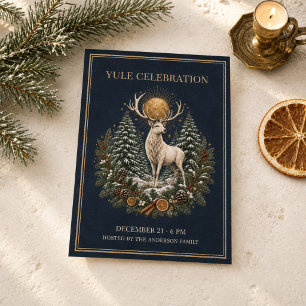 Convite Personalizado de Yule para o Solstício de