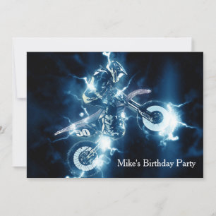 Convite personalizado do motocross
