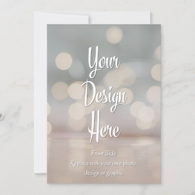 Convite Personalizado | Envie Seu Próprio Design (Frente)