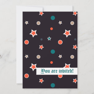 Convite Personalizado Estrelas de Natal