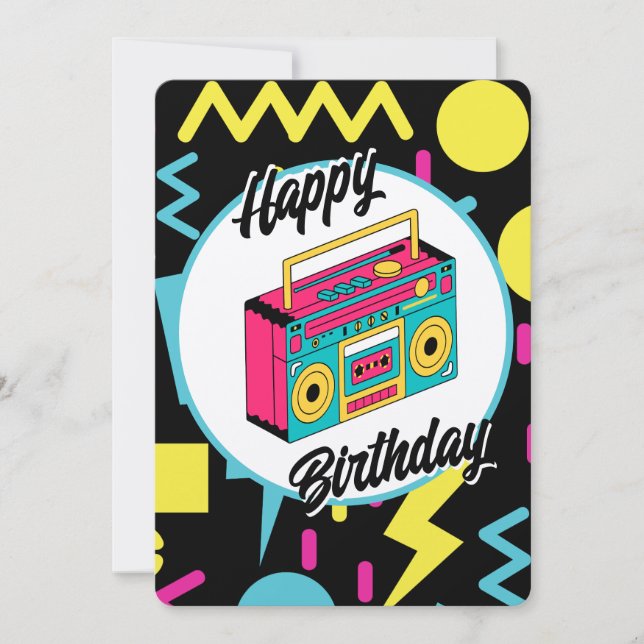 Convite Personalizado - Festa Temática Retro Anos  (Frente)