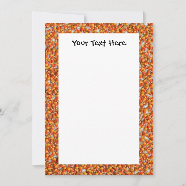 Convite Personalizado KRW Candy Corn 5x7 (Frente)