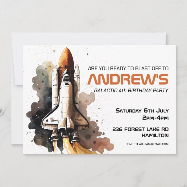 Convite Personalizado para Aniversário de Crianças (Frente)