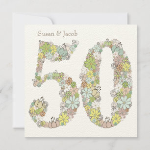 Convite Personalizado para Bodas de Ouro (50 Anos