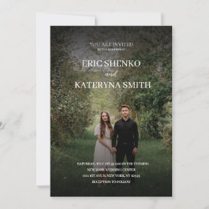 Convite personalizado para casamento com o Casal q