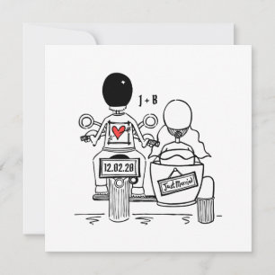 Convite Personalizado para Casamento de Moto e Sid