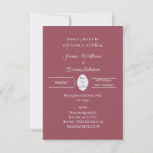 Convite personalizado para casamento simples Maroo
