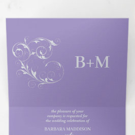 Convite personalizado para casamento triplo