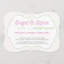 Convite Personalizado para Chá de fraldas de Açúca