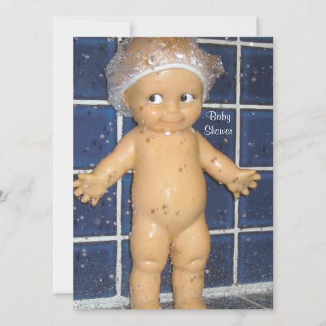 Convite personalizado para Chá de fraldas para Men (Frente)