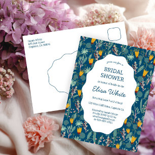Convite Personalizado para Chá de Noiva Floral Jar