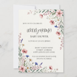 Convite Personalizado para Chás de Bebê com Tema d