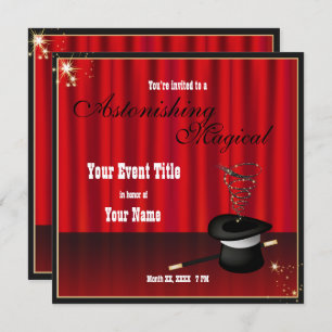 Convite Personalizado para Evento de Magia