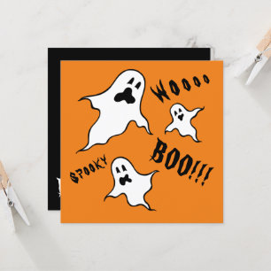 Convite Personalizado para Fantasmas de Halloween