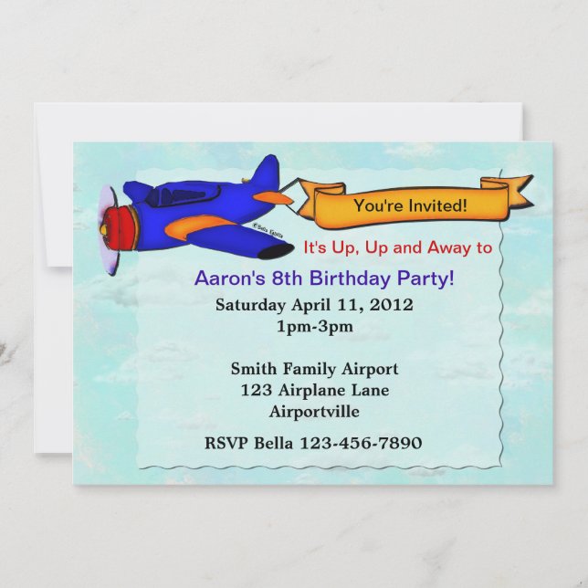 Convite Personalizado para Festa de aniversário de (Frente)